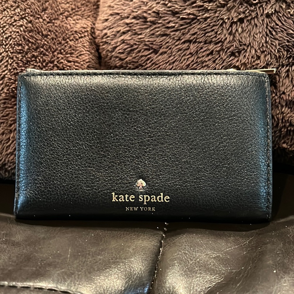 Kate Spade black wallet with bow